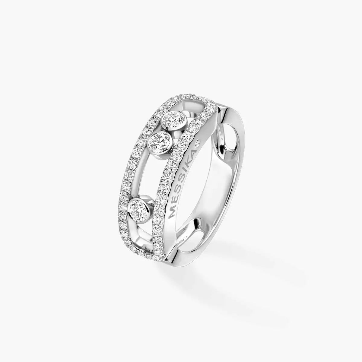[⭐Aura] Move Gold Diamond Pave_ Ring