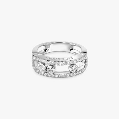 [⭐Aura] Move Gold Diamond Pave_ Ring