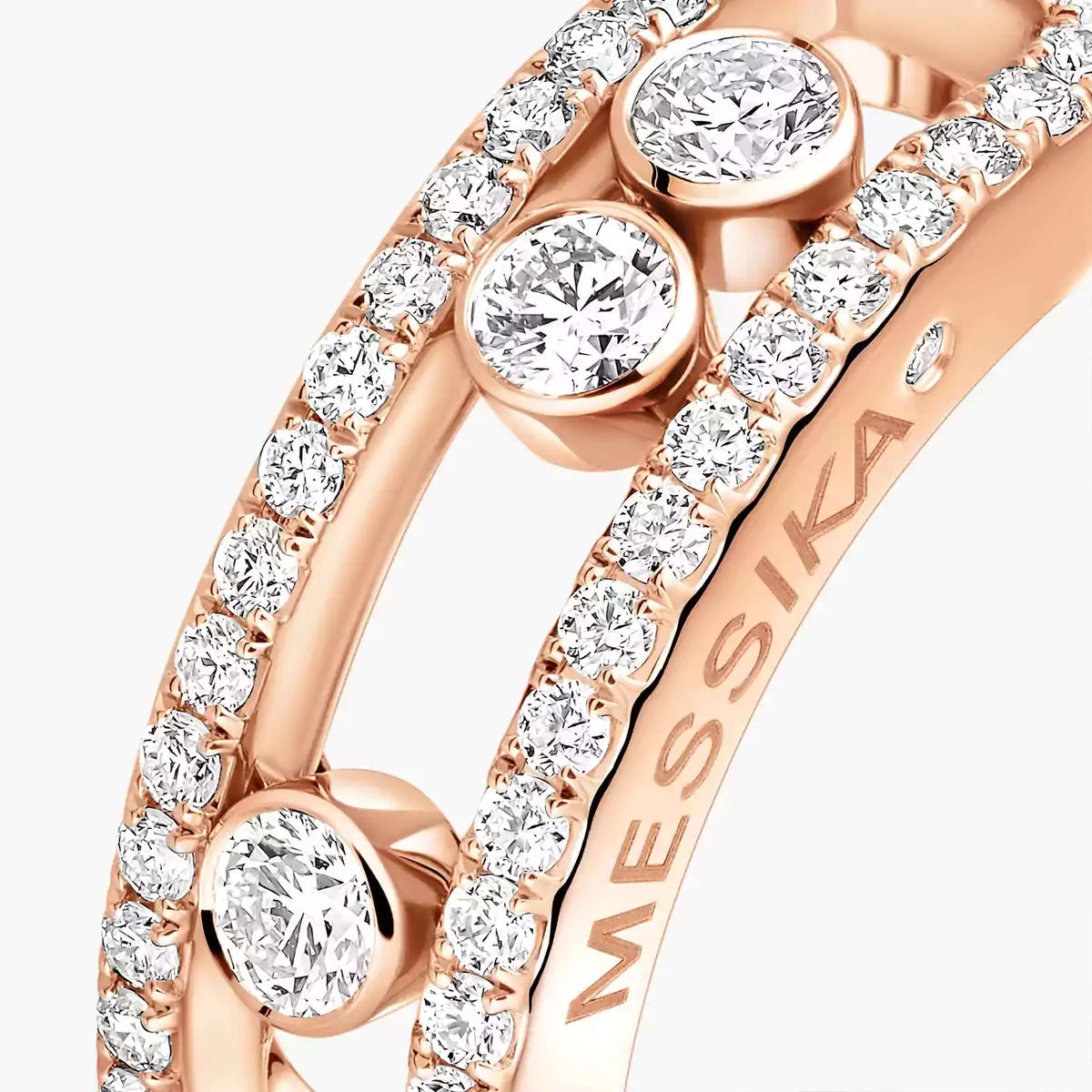 [⭐Aura] Move Gold Diamond Pave_ Ring