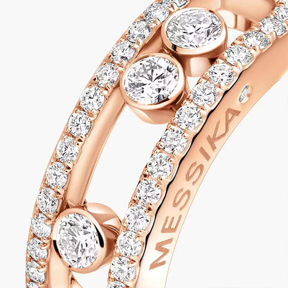 [⭐Aura] Move Gold Diamond Pave_ Ring