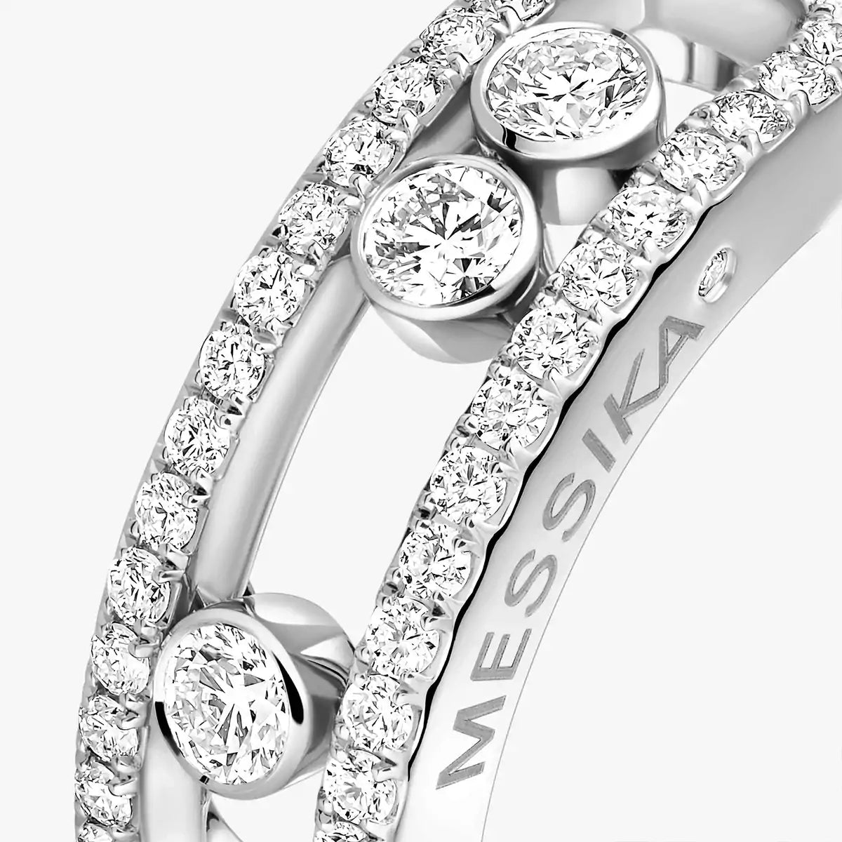 [⭐Aura] Move Gold Diamond Pave_ Ring