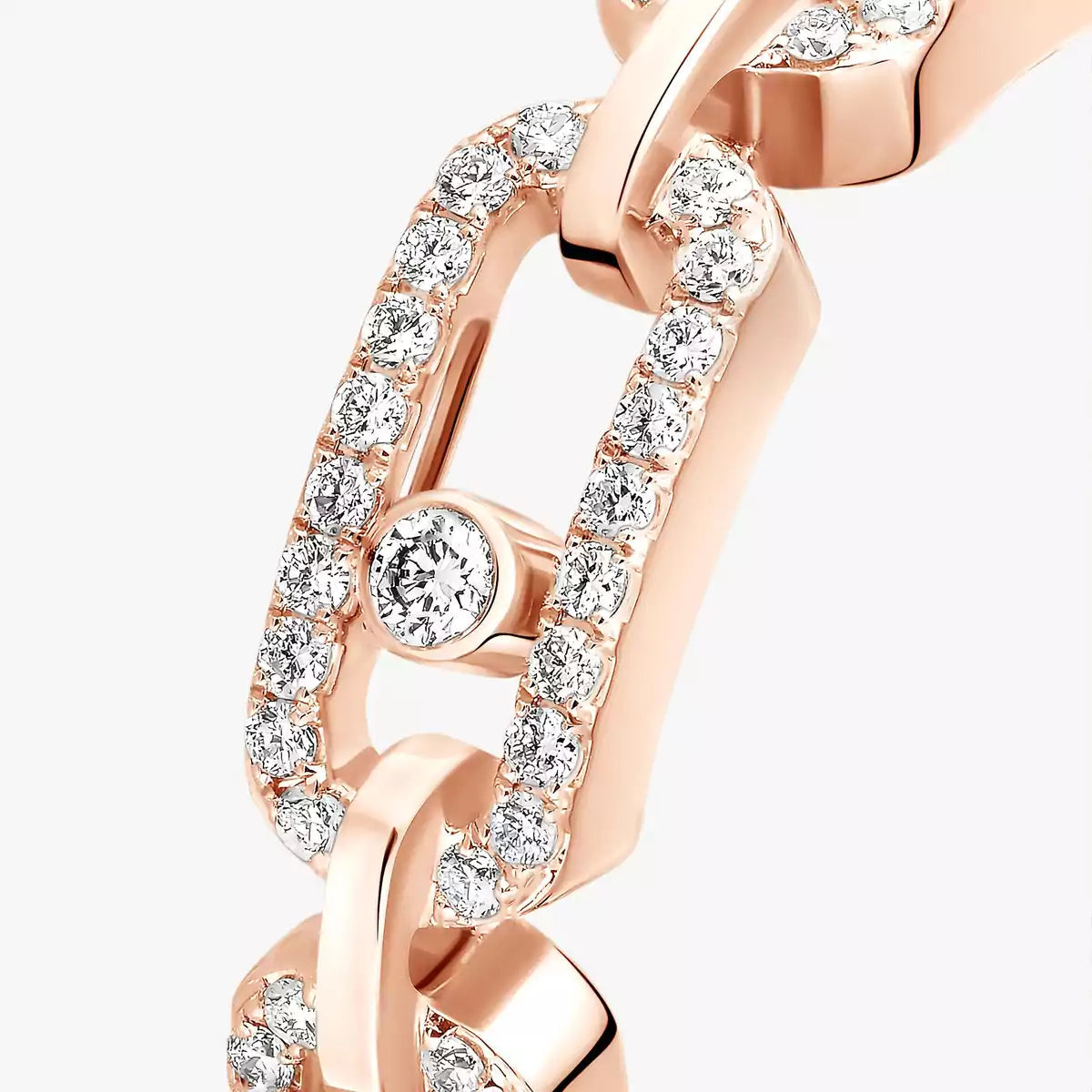 [⭐Aura]Move Link Pave_-Set Diamond Ring in Gold