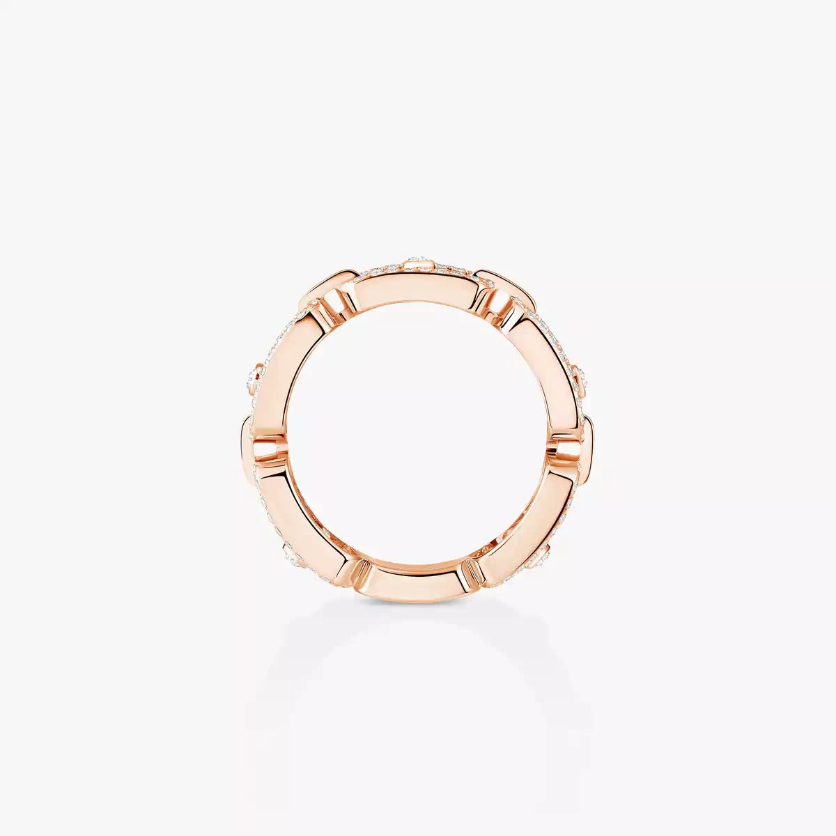 [⭐Aura]Move Link Pave_-Set Diamond Ring in Gold