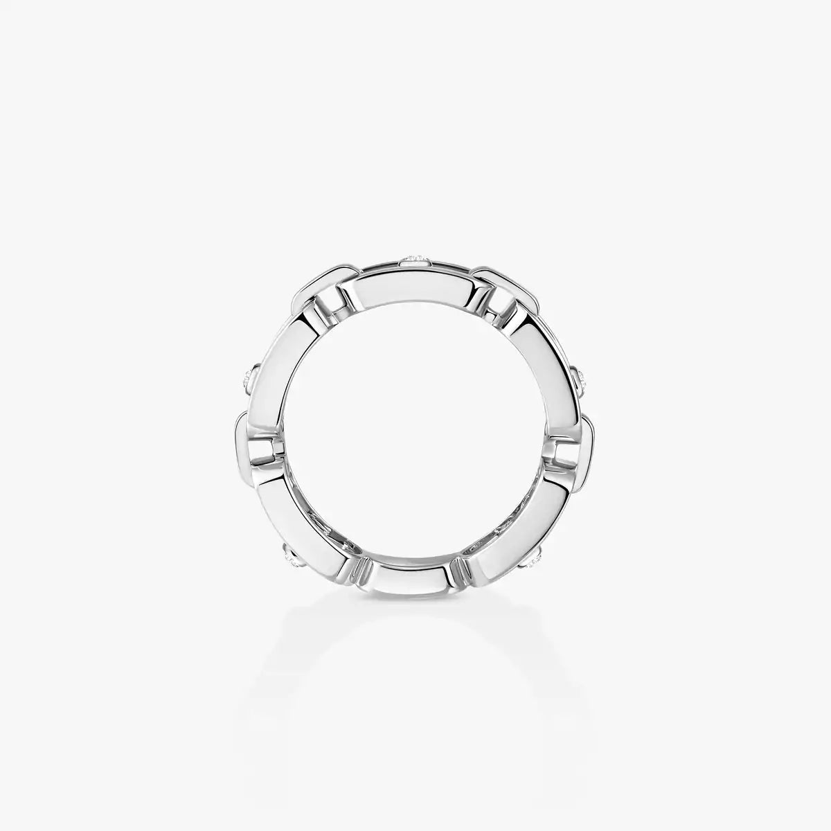 [⭐Aura]Move Link Pave_-Set Diamond Ring in Gold