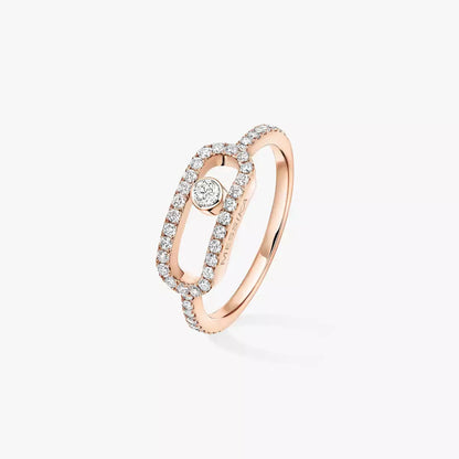 [⭐Aura]Move Uno Diamond Ring in Gold