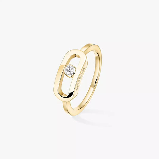 [⭐Aura]Move Uno Diamond Ring in Gold