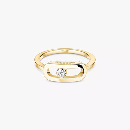 [⭐Aura]Move Uno Diamond Ring in Gold