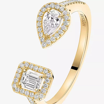 [⭐Aura]My Twin Toi Gold Diamond Ring