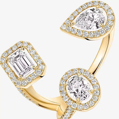 [[⭐Aura] Diamond Ring 0,25ct My Twin Trilogy