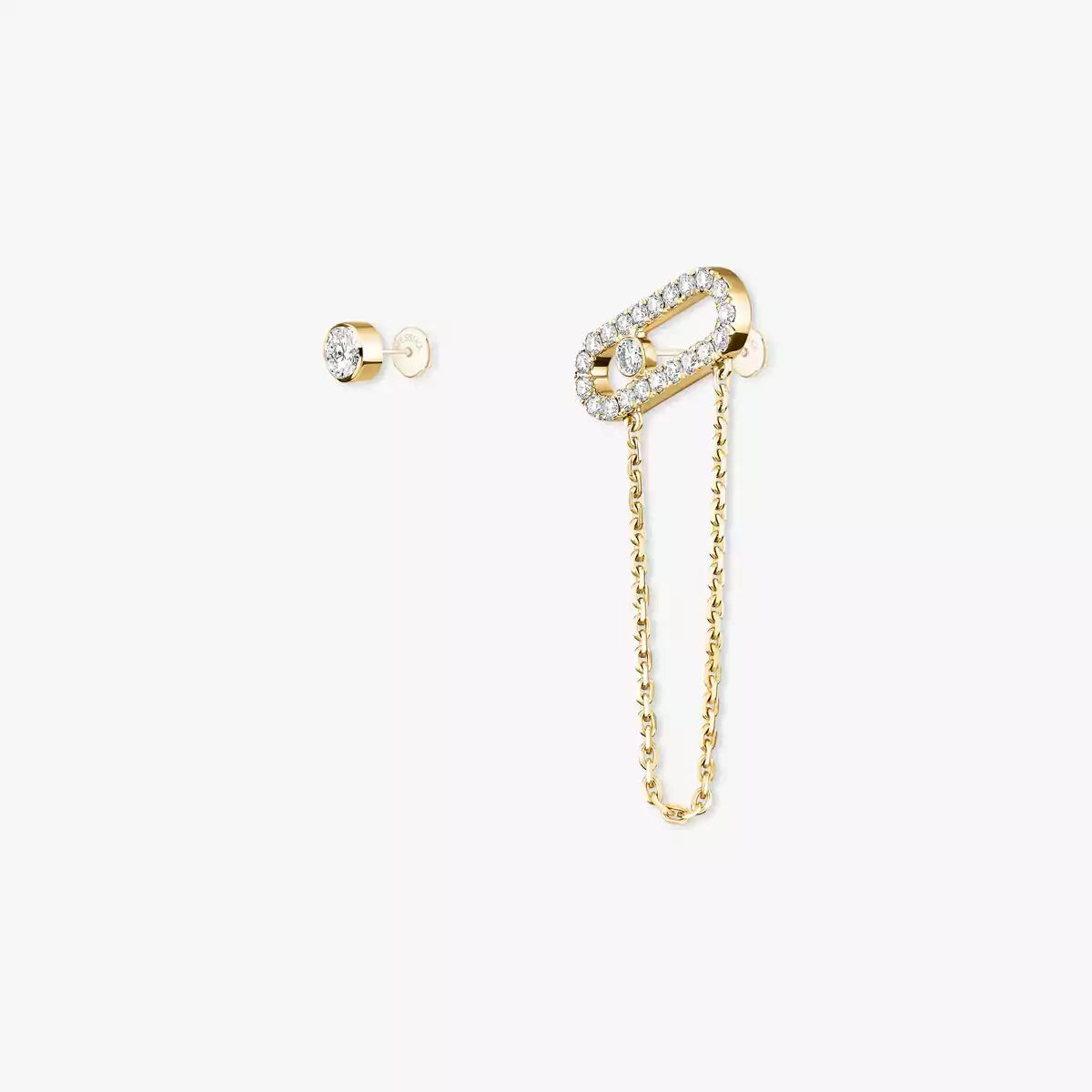 [⭐Aura]Move Uno Diamond Earrings