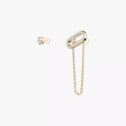 [⭐Aura]Move Uno Diamond Earrings
