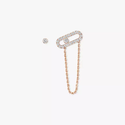 [⭐Aura]Move Uno Diamond Earrings
