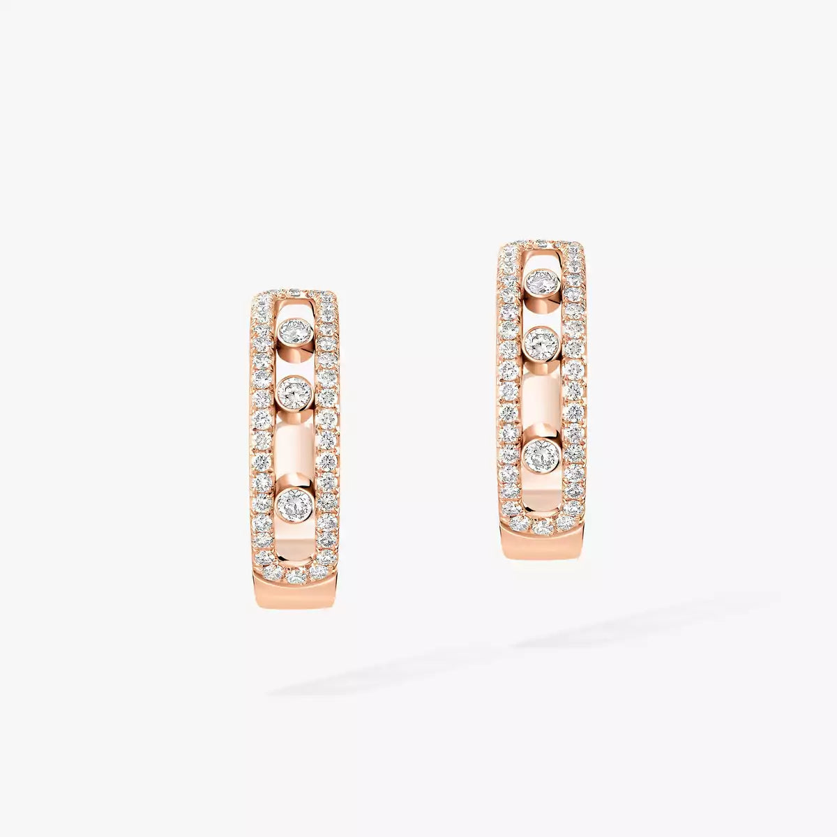 [⭐Aura]Diamond Pave_ Hoop Earrings Move