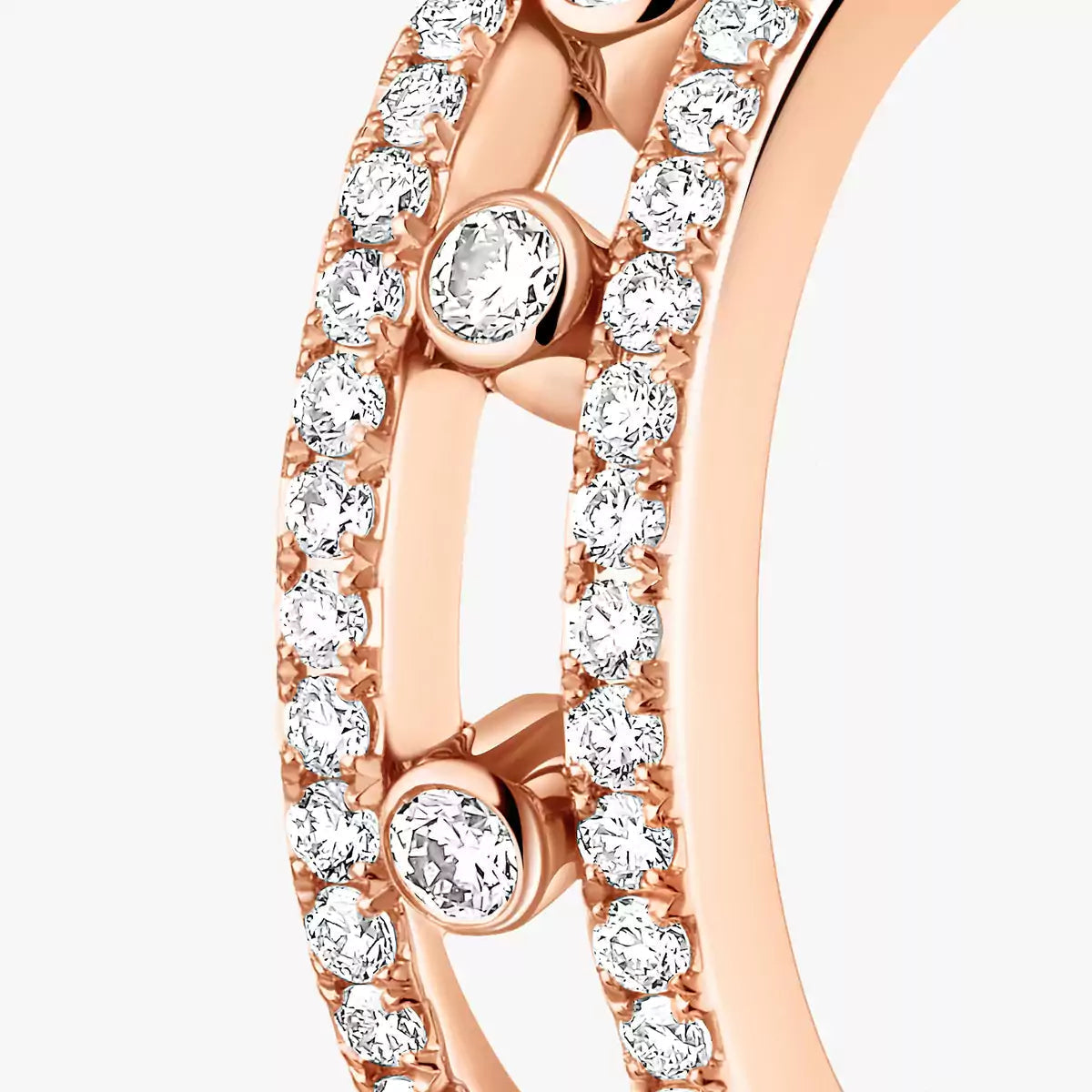 [⭐Aura]Diamond Pave_ Hoop Earrings Move