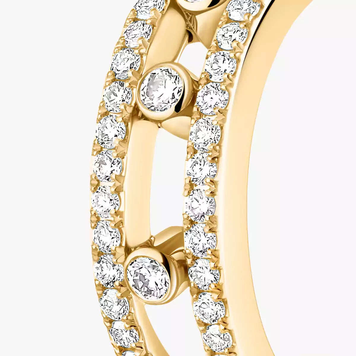 [⭐Aura]Diamond Pave_ Hoop Earrings Move