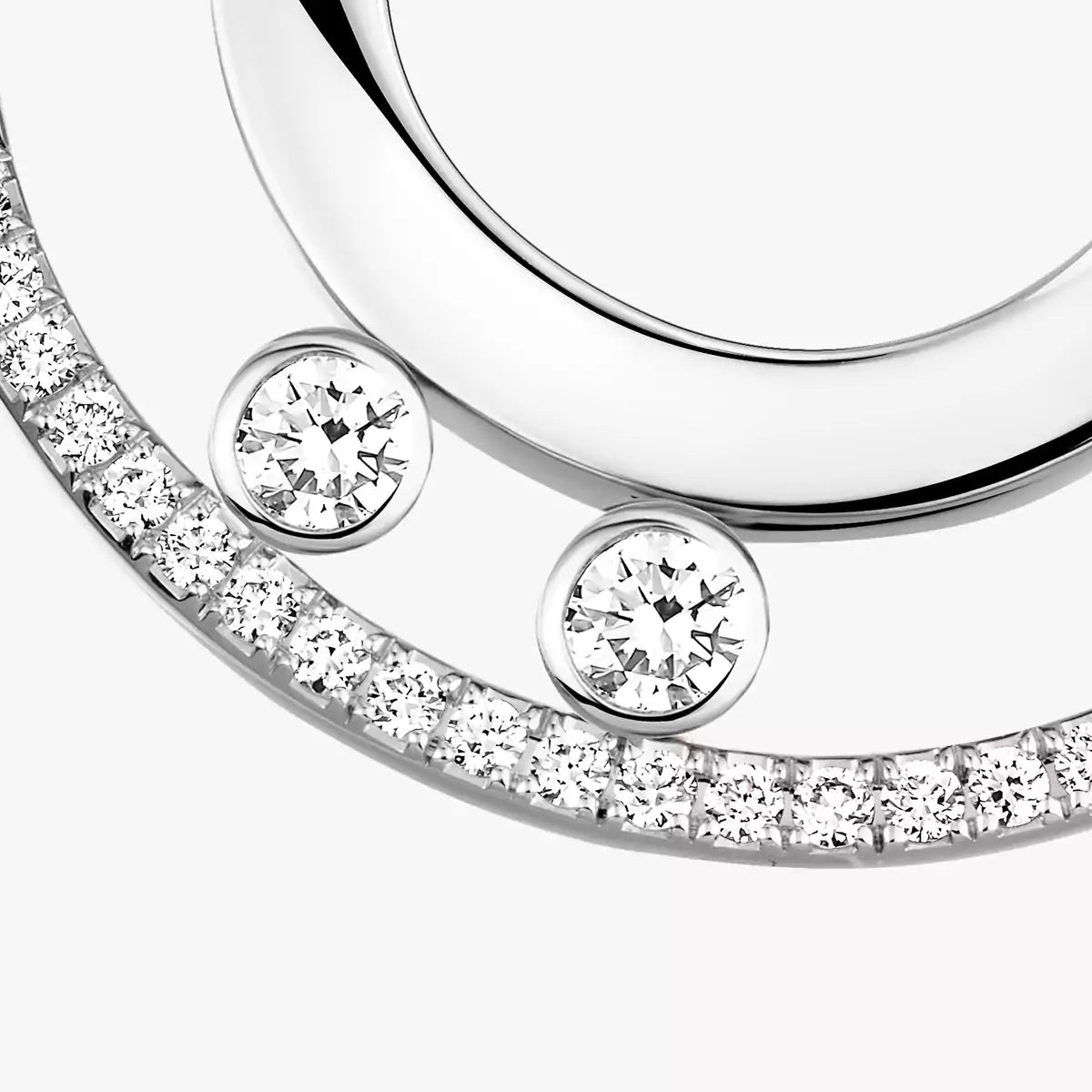 [⭐Aura]Move Romane Small Diamond Hoop Earrings