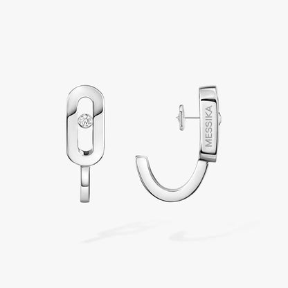 [⭐Aura]Diamond Mini Hoop Earrings Move Classique