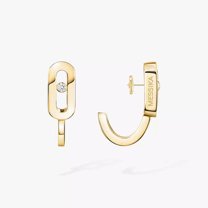 [⭐Aura]Diamond Mini Hoop Earrings Move Classique