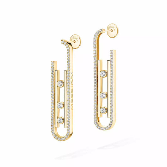 [⭐Aura]Diamond Pendant Earrings Move 10Th