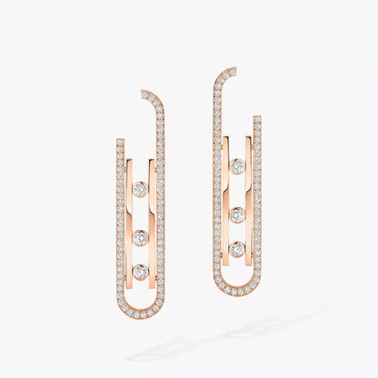 [⭐Aura]Diamond Pendant Earrings Move 10Th