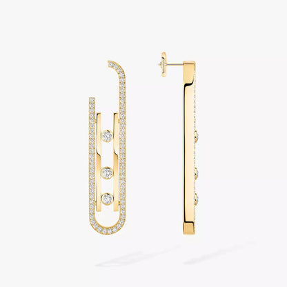 [⭐Aura]Diamond Pendant Earrings Move 10Th