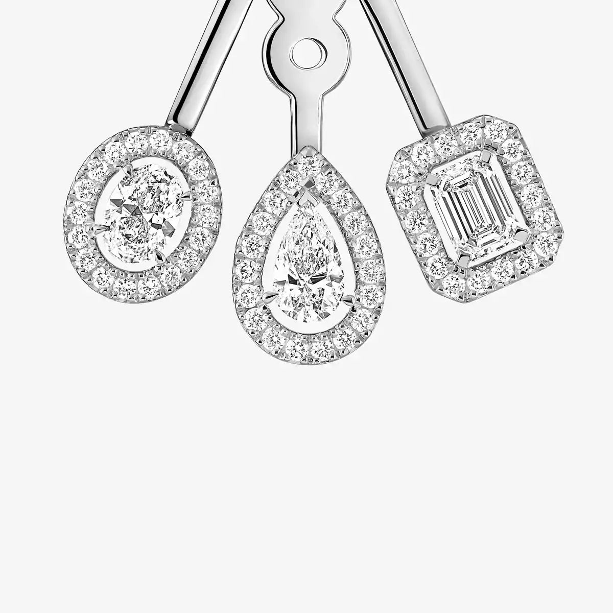 [⭐Aura] My Twin Trio  Diamond Earrings