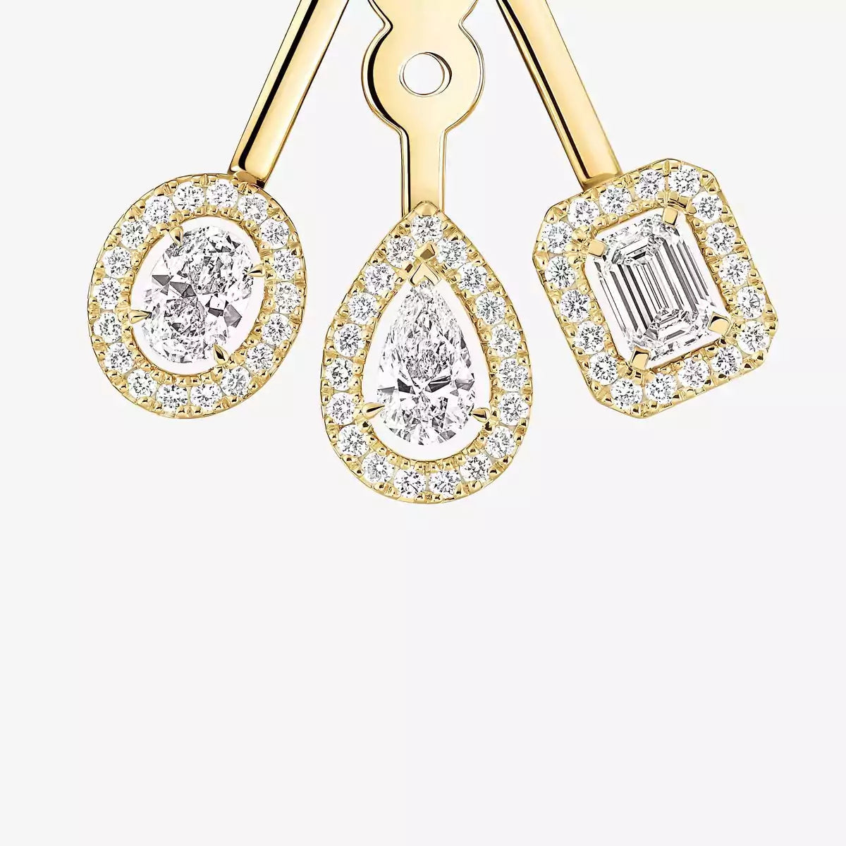 [⭐Aura] My Twin Trio  Diamond Earrings