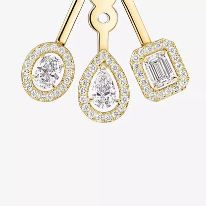 [⭐Aura] My Twin Trio  Diamond Earrings