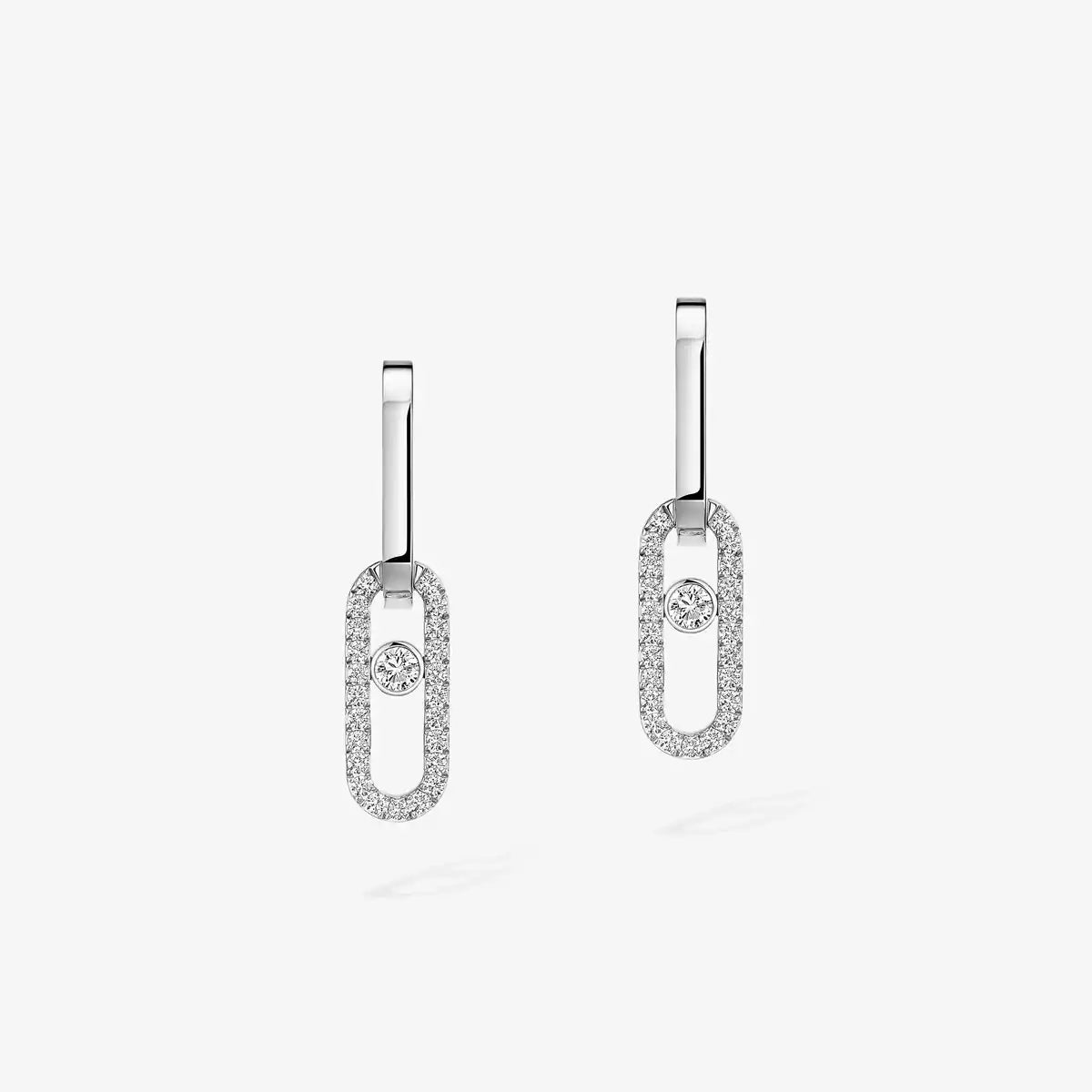 [⭐Aura]Move Link Diamond Earrings