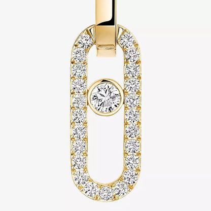 [⭐Aura]Move Link Diamond Earrings