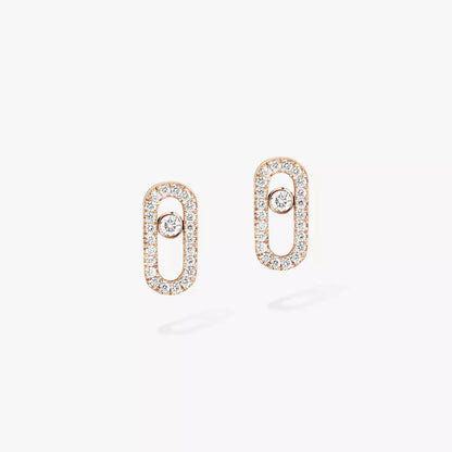 [⭐Aura]Move Uno Diamond Earrings