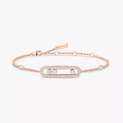 [⭐Aura]Pavé Baby Move Diamond Bracelet