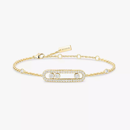 [⭐Aura]Pavé Baby Move Diamond Bracelet