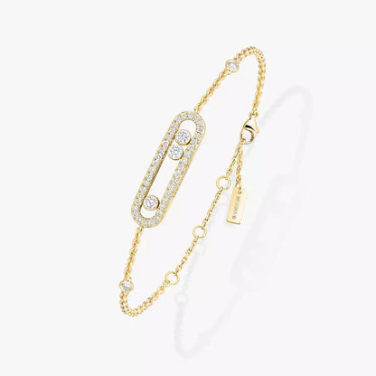 [⭐Aura]Pavé Baby Move Diamond Bracelet