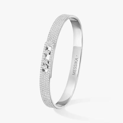 [⭐Aura]Move Noa Full Pavé Diamond Bangle Bracelet