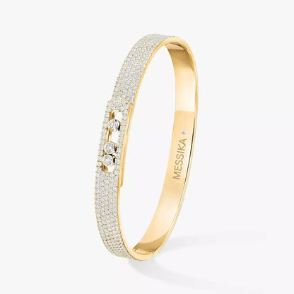 [⭐Aura]Move Noa Full Pavé Diamond Bangle Bracelet
