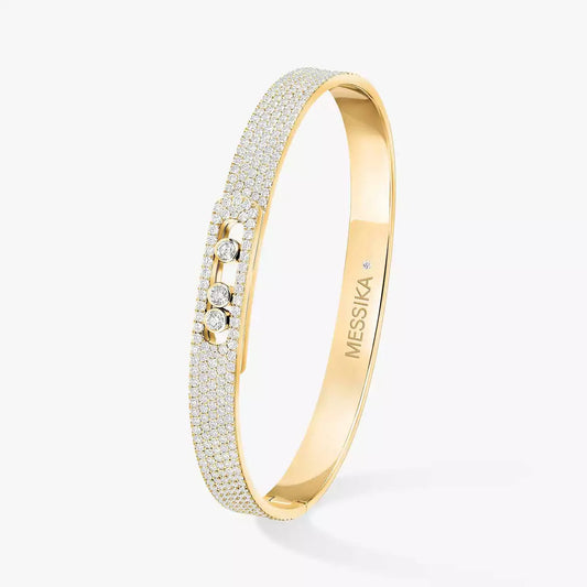 [⭐Aura]Move Noa Full Pavé Diamond Bangle Bracelet