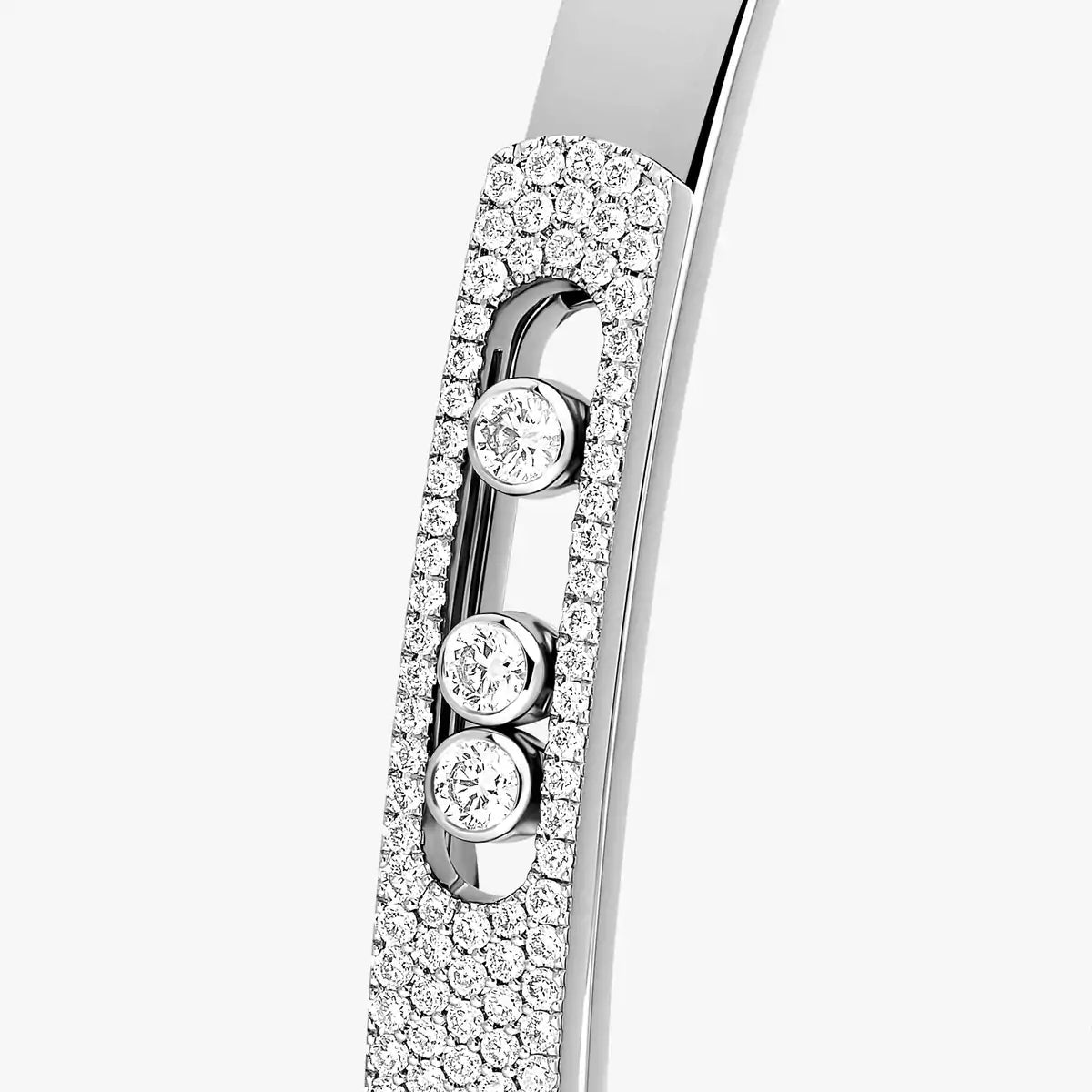 [⭐Aura]Move Noa Rose Gold Pavé Diamond Bangle Bracelet