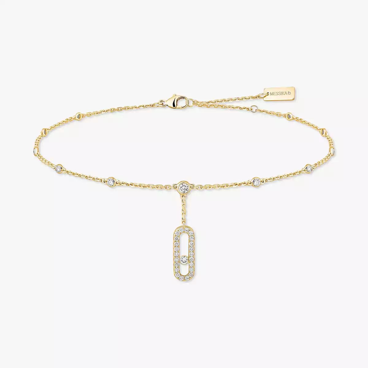 [⭐Aura] Move Uno pavé ankle bracelet