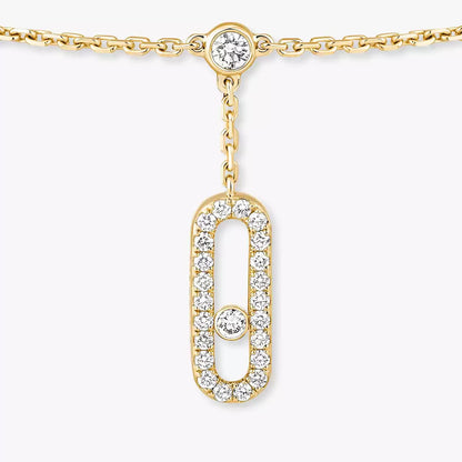 [⭐Aura] Move Uno pavé ankle bracelet