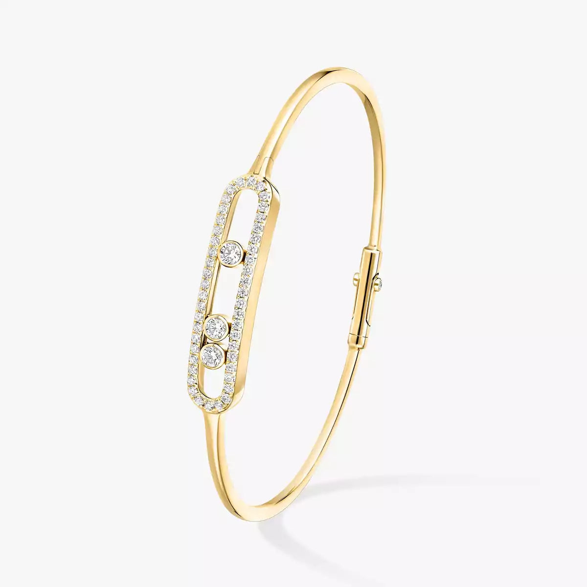 [⭐Aura]Move Pavé Diamond Bangle Bracelet M