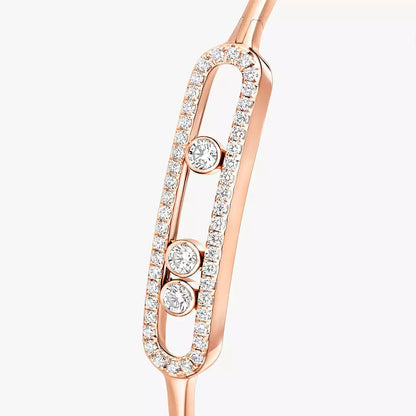[⭐Aura]Move Pavé Diamond Bangle Bracelet M
