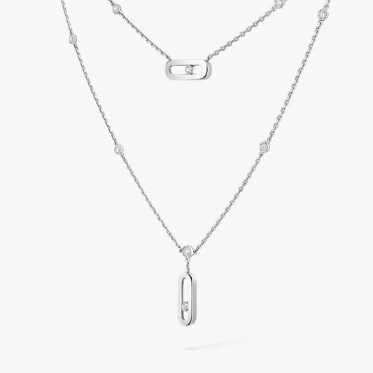 [⭐Aura] Move Uno Diamond Necklace
