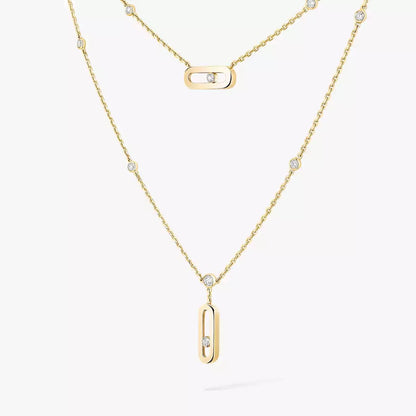 [⭐Aura] Move Uno Diamond Necklace