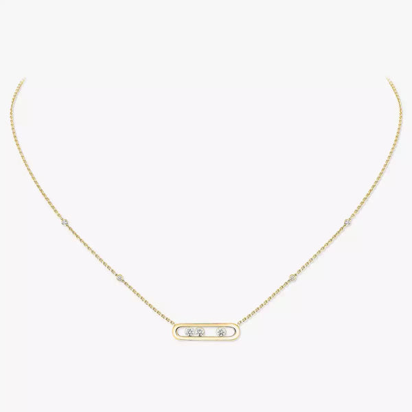 [⭐Aura] Baby Move Gold Diamond Necklace