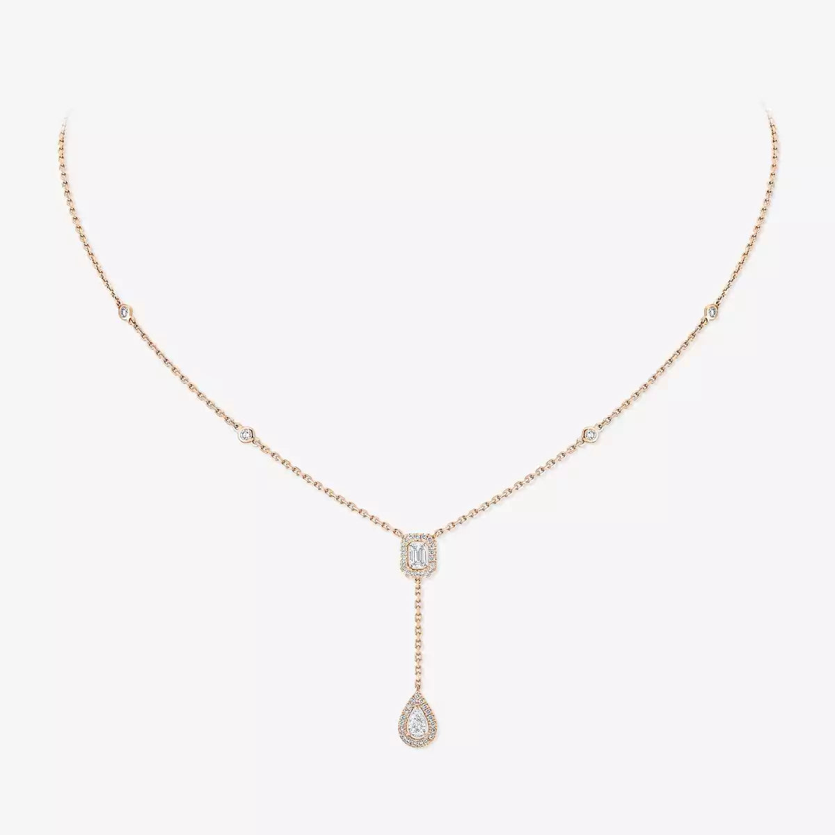 [⭐Aura]Gold Diamond Tie Necklace