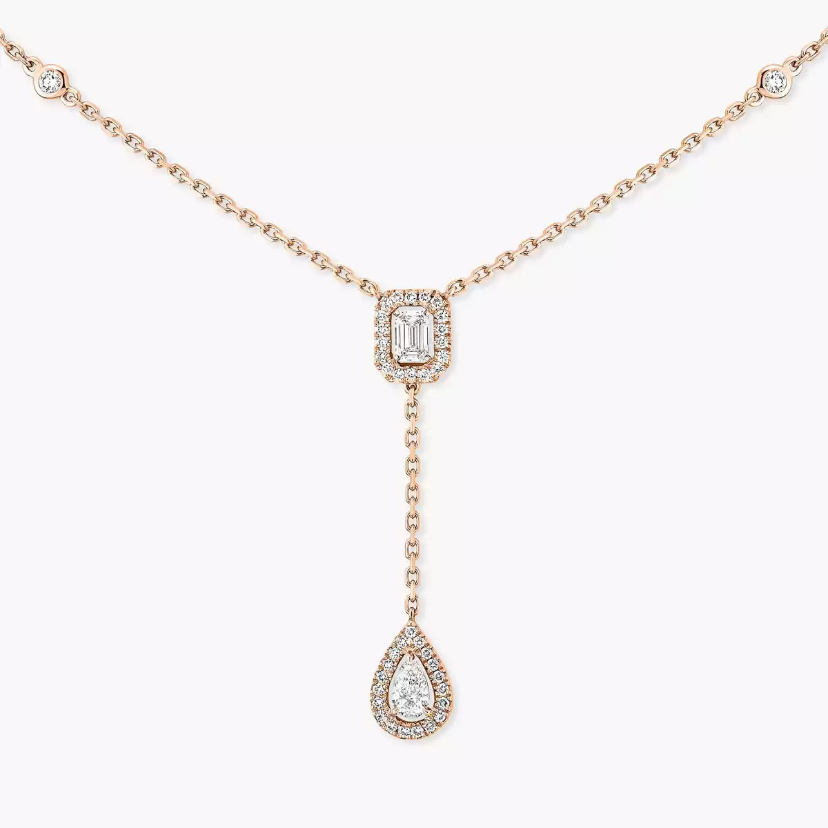 [⭐Aura]Gold Diamond Tie Necklace