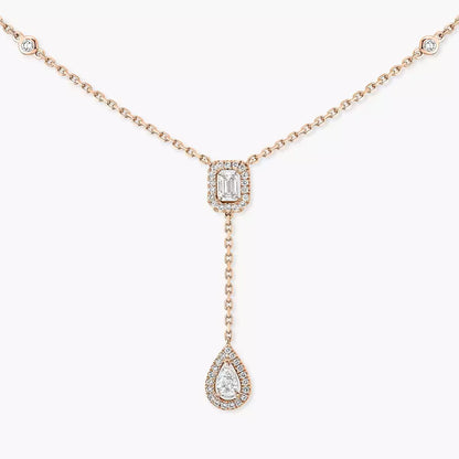 [⭐Aura]Gold Diamond Tie Necklace