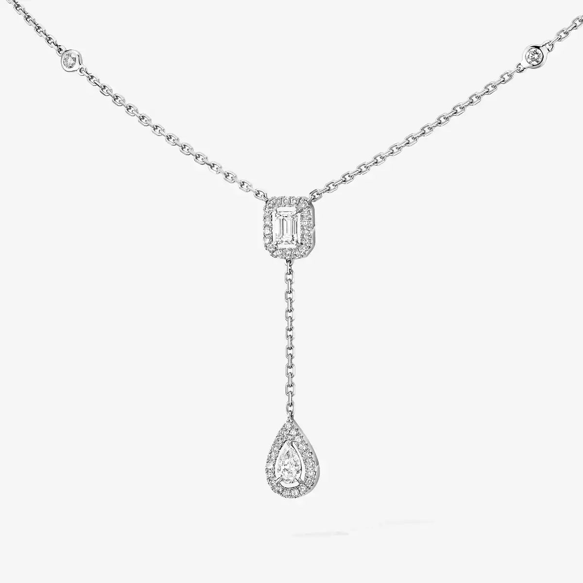 [⭐Aura]Gold Diamond Tie Necklace