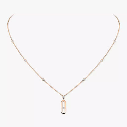 [⭐Aura] Move Uno Gold Diamond Long Necklace